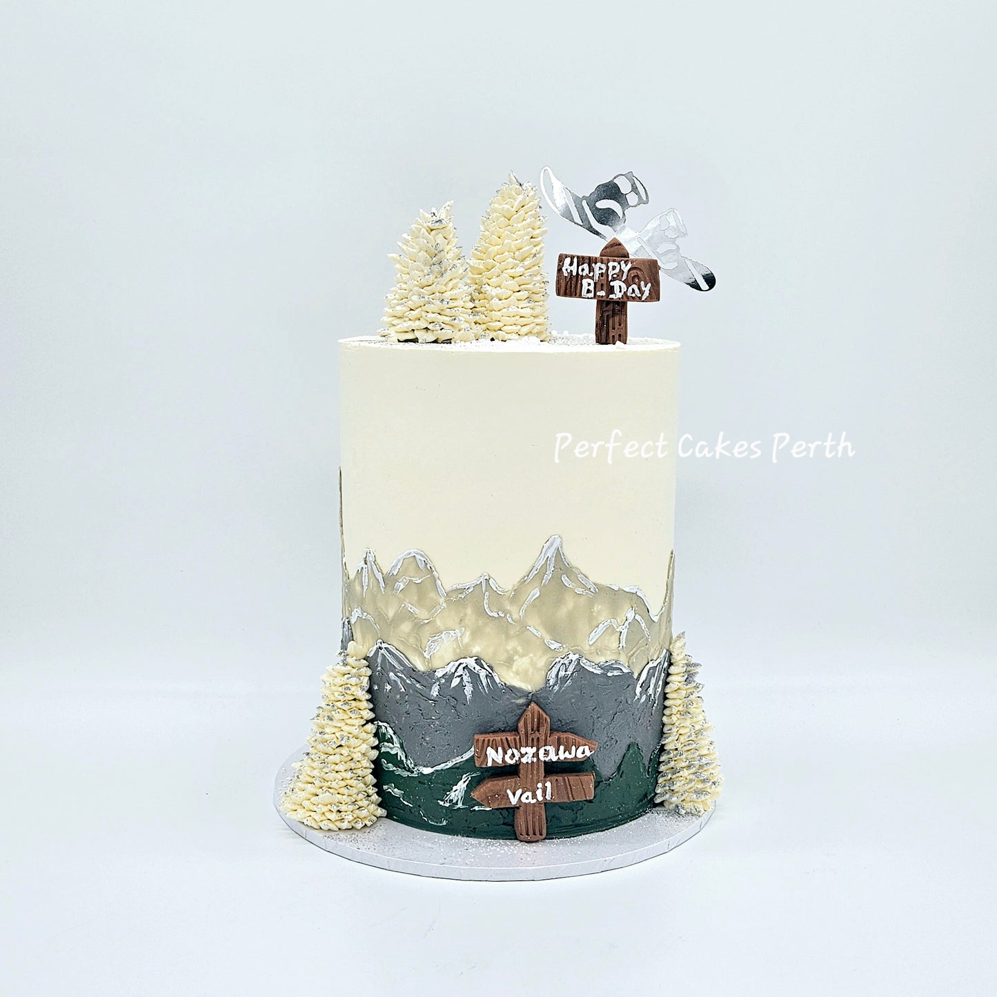Personalised Skiing Cake