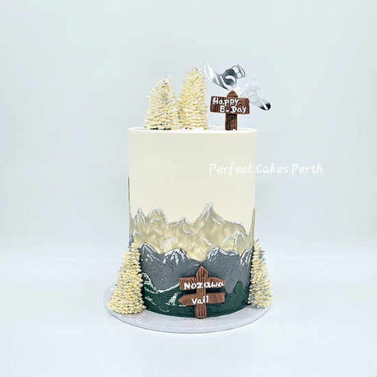 Personalised Skiing Cake