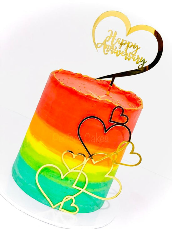 Vivid Anniversary Cake