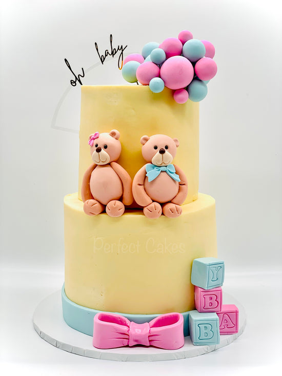 Load image into Gallery viewer, Pink or Blue Gender Reveal Cake
