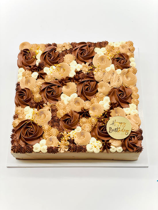 Load image into Gallery viewer, Rose Delight Slab Cake
