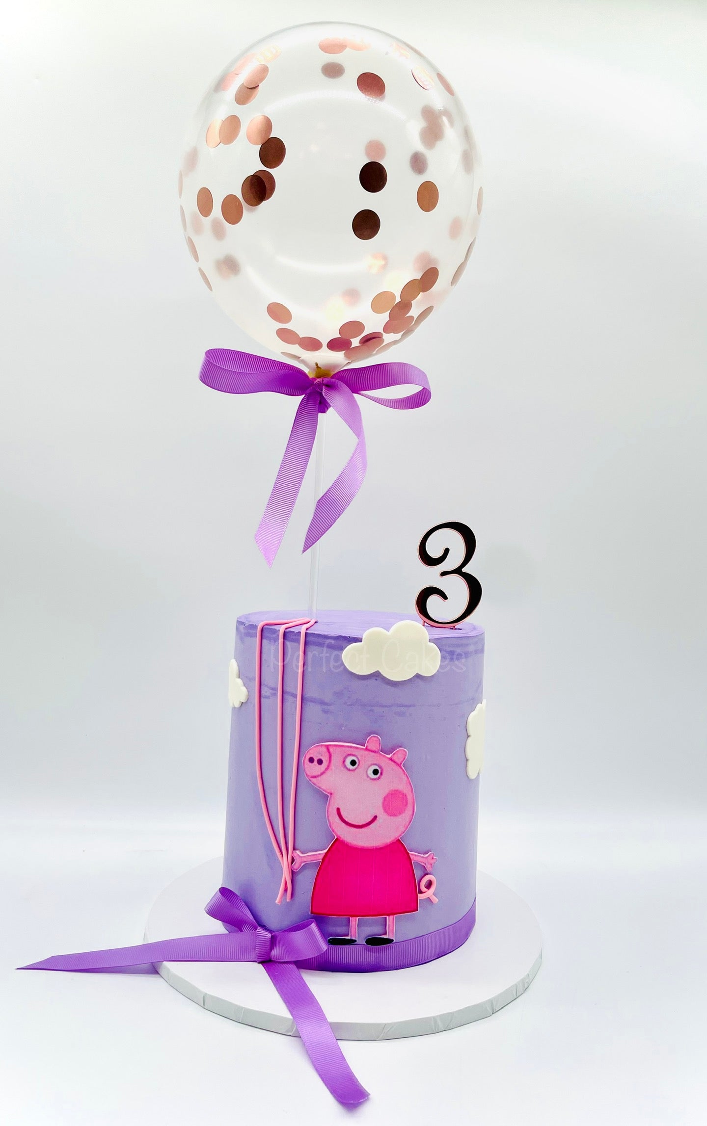 Load image into Gallery viewer, Peppa Pig Balloon Cake
