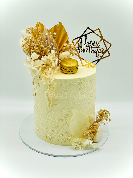 Classic Neutral Love Cake