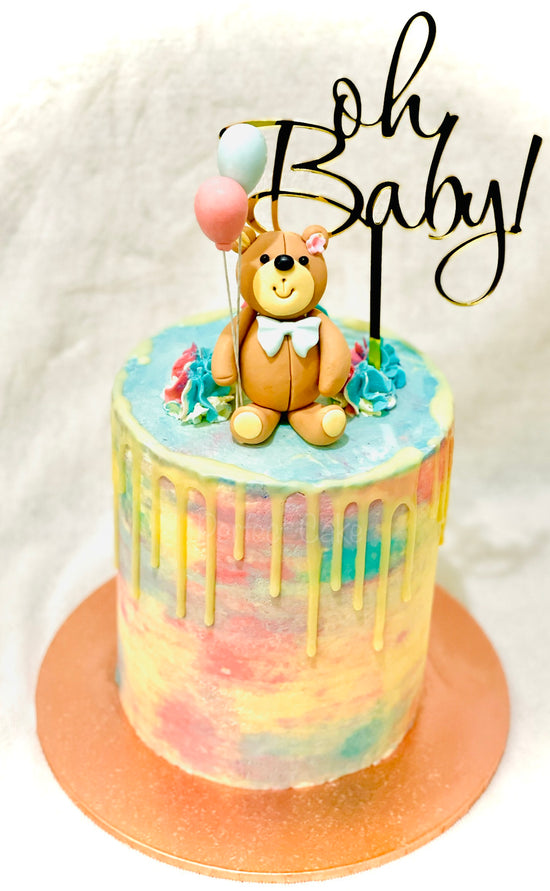 Load image into Gallery viewer, Teddy Gender Reveal Cake
