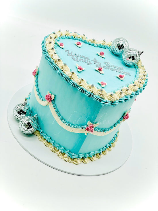 Vintage Heart Cake